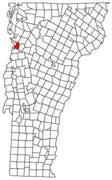 South Burlington Location map